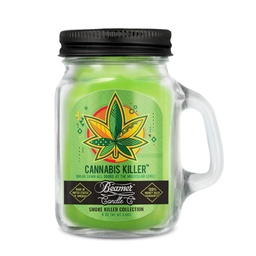 [skh3027] Candle Beamer Double Shot Smoke Killer Collection Smoke Killer Scent Small Glass Mason Jar 4oz