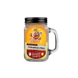 [skh5001] Candle Beamer Funkadelic Finds Series Back in the Day Orange Creamsicle Large Glass Mason Jar 12oz