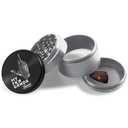 Grinder Beamer Middle Finger Design Aircraft Grade Aluminum Extended Middle Chamber 4pcs 2.5" with Guitar Pick