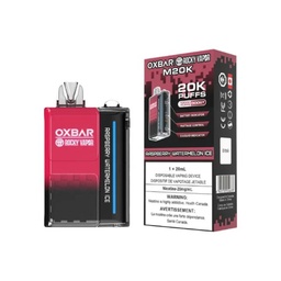 [oxb1201b] *EXCISED* Disposable Vape Oxbar M20K Raspberry Watermelon Ice Box of 5
