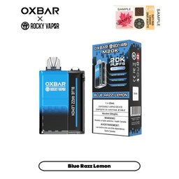 [oxb1204b] *EXCISED* Disposable Vape Oxbar M20K Blue Razz Lemon Box of 5
