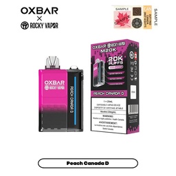 [oxb1209b] *EXCISED* Disposable Vape Oxbar M20K Peach Canada D Box of 5