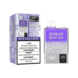 [oxb1116b] *EXCISED* Disposable Vape Oxbar Maze Pro 10K Blue Razz Hype Box of 5