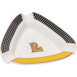 [ewt002] Ashtrays Fujima Yellow Cigar Triangle 6"