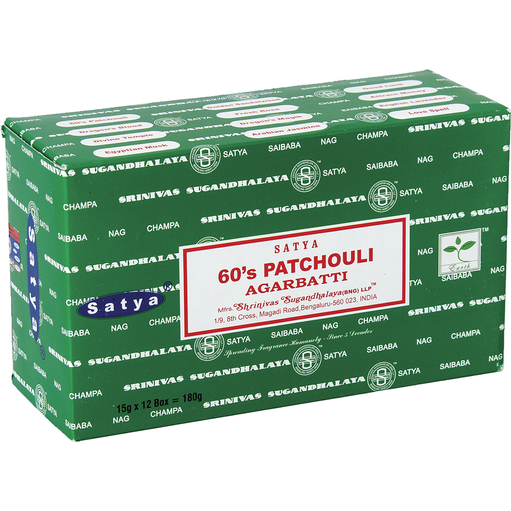 Incense Satya Patchouli  15g Box of 12