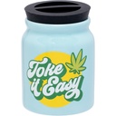 Storage Fujima Ceramic Stash Jar Toke It Easy 3.75"