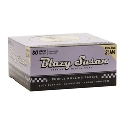 [bzs009b] Rolling Papers Blazy Susan Purple King Size Box of 50