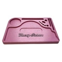 Rolling Tray Blazy Susan Hemp Pink