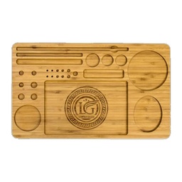 [acm221] Rolling Tray Legendary Connoisseur Wood Multi Compartment