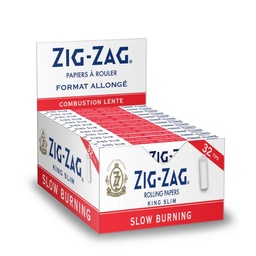 [zz019b] Rolling Papers Zig Zag King Size White Box of 24