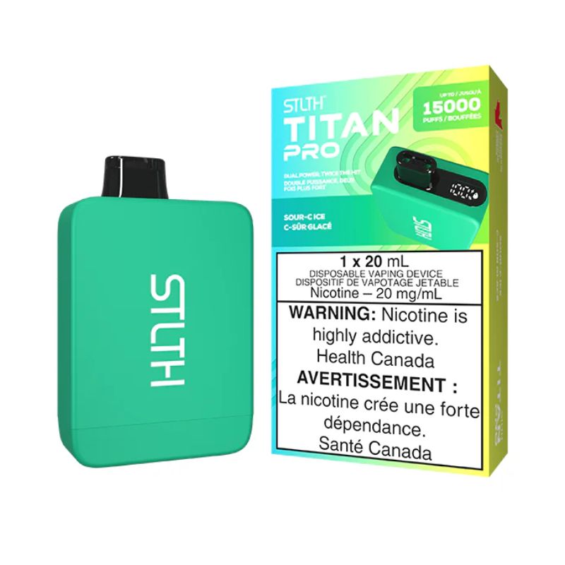 *EXCISED* Disposable Vape STLTH Titan Pro Sour-C Ice Box of 5