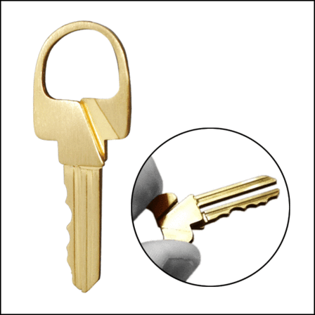 Roach Clips Unbranded Key Design Brass