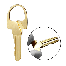 [wgc013] Roach Clips Unbranded Key Design Brass