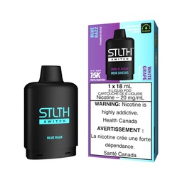 [sth2704b] *EXCISED* Nicotine Pod STLTH Switch Blue Razz / White Grape Box of 5