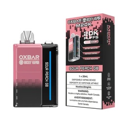 [oxb1217b] *EXCISED* Disposable Vape Oxbar M20K Sour Peach GB Box of 5