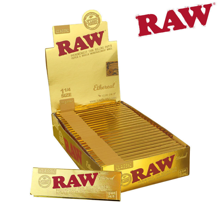 Rolling Papers Raw Ethereal 1.25 Pack of 50 Box of 24