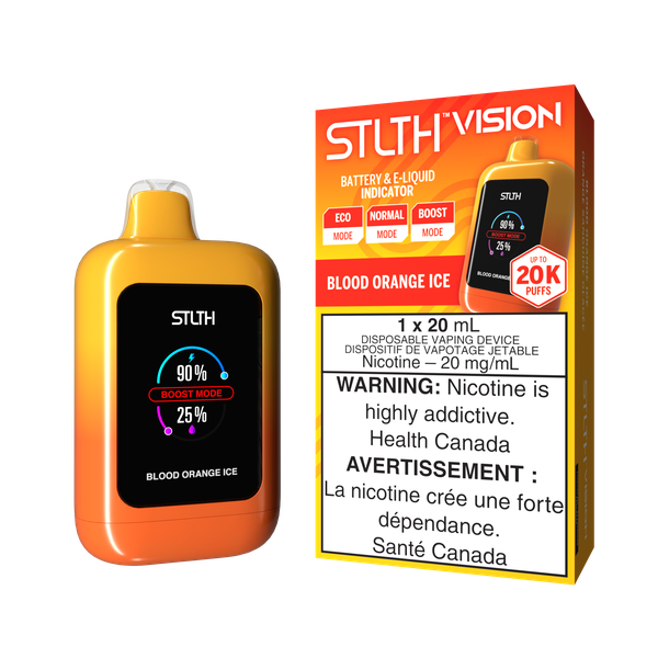 Federal *EXCISED* Disposable Vape STLTH Vision Blood Orange Ice Box of 4