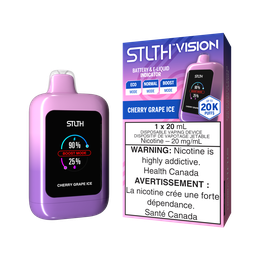 [sth2905b-on] Ontario *EXCISED* Disposable Vape STLTH Vision Cherry Grape Ice Box of 4