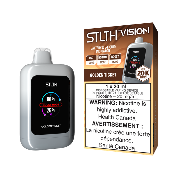 Ontario *EXCISED* Disposable Vape STLTH Vision Golden Ticket Box of 4