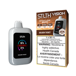 [sth2911b-on] Ontario *EXCISED* Disposable Vape STLTH Vision Golden Ticket Box of 4