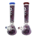 Glass Bong Rekt 9mm 3D Swirls 14"