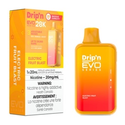 [dpv1304b-on] Ontario *EXCISED* Disposable Vape Drip'n Envi EVO Series 28k Electric Fruit Blast Box of 5