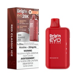 [dpv1310b-on] Ontario *EXCISED* Disposable Vape Drip'n Envi EVO Series 28k Red Classic Box of 5