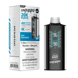 [fvb1801b-on] Ontario *EXCISED* Disposable Vape Flavour Beast Unleashed DCP 20K Epic Blue Razz Box of 5