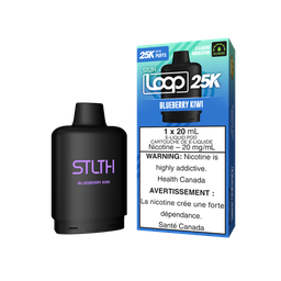 [sth3006b-fd] Federal *EXCISED* Nicotine Pod STLTH Loop 25k Blueberry Kiwi  Box of 5