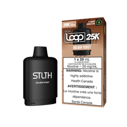 [sth3009b-fd] Federal *EXCISED* Nicotine Pod STLTH Loop 25k Golden Ticket Box of 5