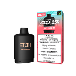 [sth3012b-fd] Federal *EXCISED* Nicotine Pod STLTH Loop 25k Juicy Peach Ice  Box of 5