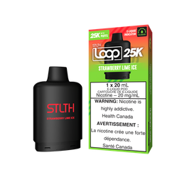 [sth3016b-fd] Federal *EXCISED* Nicotine Pod STLTH Loop 25k Strawberry Lime Ice Box of 5