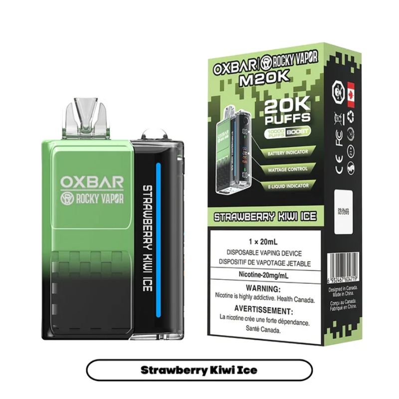 Federal *EXCISED* Disposable Vape Oxbar M20K Strawberry Kiwi Ice Box of 5