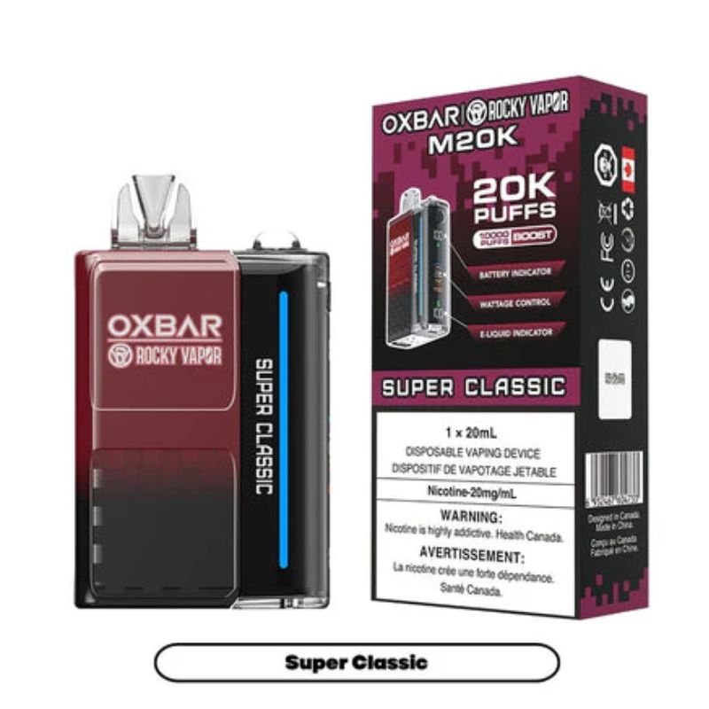 Federal *EXCISED* Disposable Vape Oxbar M20K Super Classic Box of 5