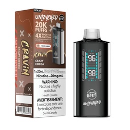 [fvb1811b-fd] Federal *EXCISED* Disposable Vape Flavour Beast DCP 20K Crazy Cocoa Box of 5