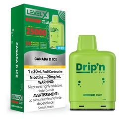 [dpv1507b-on] Ontario *EXCISED* Nicotine Pod Drip'n Level X Boost G2 Canada D Box of 6