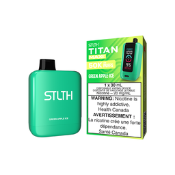 [sth3106b-fd] Federal *EXCISED* Disposable Vape STLTH Titan Max 50K Green Apple Ice Box of 4