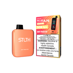 [sth3109b-fd] Federal *EXCISED* Disposable Vape STLTH Titan Max 50K Juicy Peach Ice Box of 4