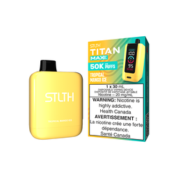 [sth3118b-on] Ontario *EXCISED* Disposable Vape STLTH Titan Max 50K Tropical Mango Ice Box of 4