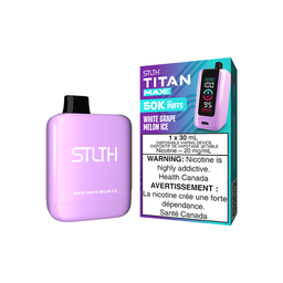 [sth3120b-on] Ontario *EXCISED* Disposable Vape STLTH Titan Max 50K White Grape Melon Ice Box of 4