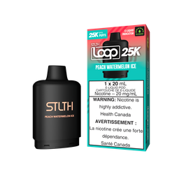 [sth3025b-fd] Federal *EXCISED* Nicotine Pod STLTH LOOP 25K Peach Watermelon Ice Box of 5