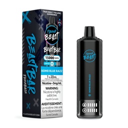 [fvb1900b-fd] Federal *EXCISED* Disposable Vape Flavour Beast Beast Bar 15K Disposable Bomb Blue Razz Low Ice Box of 6