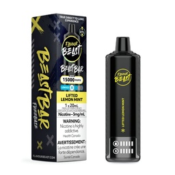 [fvb1901b-fd] Federal *EXCISED* Disposable Vape Flavour Beast Beast Bar 15K Disposable Lifted Lemon Mint Low Ice Box of 6