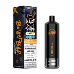 [fvb1903b-fd] Federal *EXCISED* Disposable Vape Flavour Beast Beast Bar 15K Disposable Ravin' Razz Orange  Pineapple Low Ice Box of 6