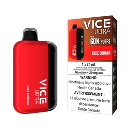 [vic2012b-on] Ontario *EXCISED* Disposable Vape Vice Ultra 60K Luxe Cubano Box of 4