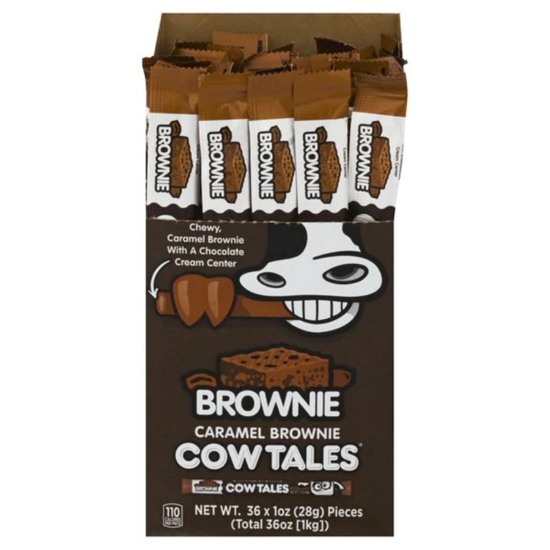 Snacks Cow Tales Caramel Brownie 28 g Box of 36