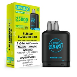 [fvb1529b-fd] Federal *EXCISED* Nicotine Pod Flavour Beast Level X Level X Boost G2 Blessed Blueberry Mint Box of 6