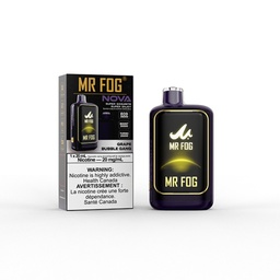 Federal *EXCISED* Disposable Vape Mr Fog NOVA 36K Grape Bubble Gang Box of 5