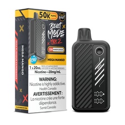 [fvb2005b-fd] Federal *EXCISED* Disposable Vape Flavour Beast Mode Max 2 Mega Mango Box of 5