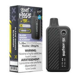 [fvb1717b-fd] Federal *EXCISED* Disposable Vape Flavour Beast Beast Mode Max Blazin' Banana Blackberry Box of 5